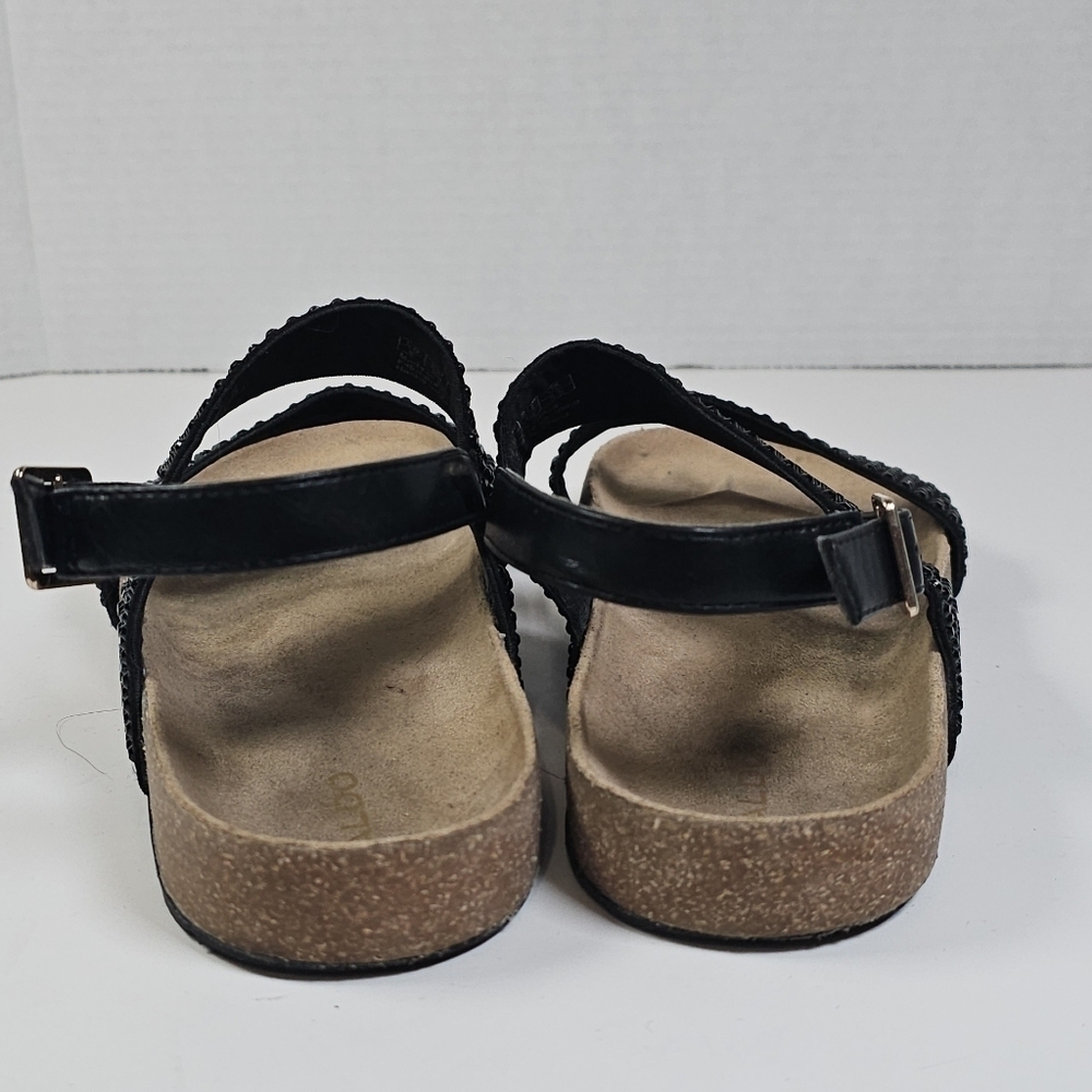 Aldo Black Rhinestone Sandals - Picture 3 of 10